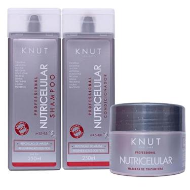 Imagem de Kit Knut Tratamento Nutricelular Repositor De Massa Máscara 300g 3 Itens