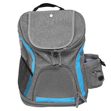 Imagem de TOPINCN Eco Friendly Premium Pet Carrier Backpack Small Cats and Dogs Breathable Pet Carrier Folding Cat Carrying Bag Backpack for Outdoor Travel Use(Lán huī 3 5000 Blue Grey)