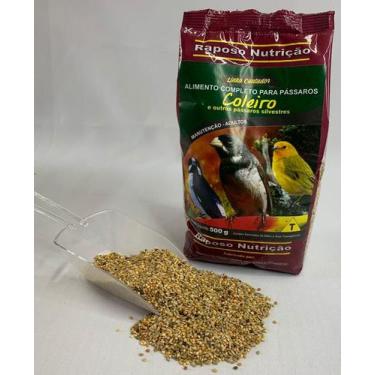 Imagem de Mistura para Pássaros Silvestres: Coleiro Cantador 500g Raposo Nutriçã