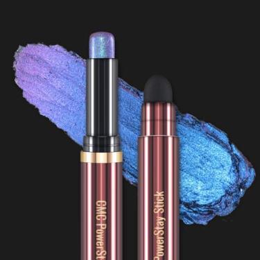 Imagem de CHARMACY Novo bastão de sombra Duochrome de longa permanência, bastão de sombra cremosa, sombra com glitter multicolorido, impermeável e à prova de manchas, pigmentado, borrão embutido #03