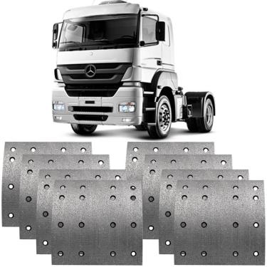 Imagem de Lona Freio Man Tgx Mercedes Benz Axor Of1618 Traseira Frasle