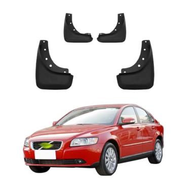 Imagem de 4 Pces Para-Lamas para Automóveis, Protetor de Lama Resistente do Respingo Plástico de Proteção Reforçada compatível com VOLVO S40 2008 2009 2010 2011 2012 2013