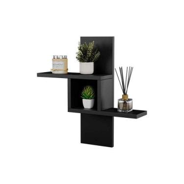 Imagem de Nicho Decorativo Cross Preto para Banheiro Lavabo - Mercado das Pratel