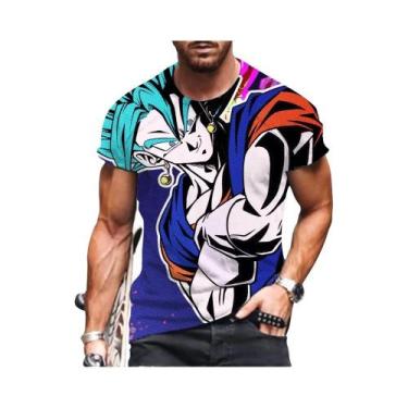 Imagem de Camiseta Oversized Dragon Ball Z - Vegeta e Goku - Estilo Harajuku Hip