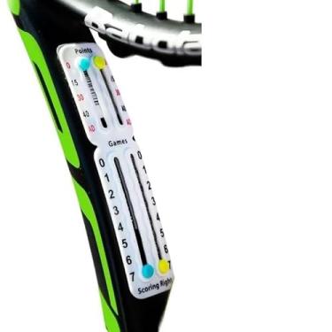 Imagem de Marcador de Pontuação para Raquete Tênis, Beach tenis, Contador de Pontos, Jogos e Sets, Design Leve, Adesivo Forte, super prático. (Branco)