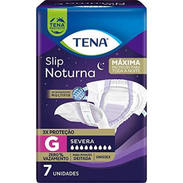 Imagem de Fralda Geriátrica Tena Slip Noturna Tamanho G 7 Unidades