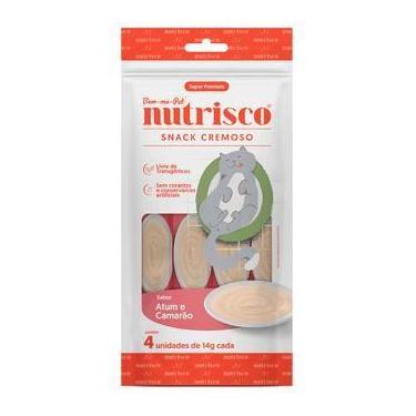 Imagem de Petisco para Gatos Snack Cremoso Nutrisco Sabor Atum e Camarão 14g - B