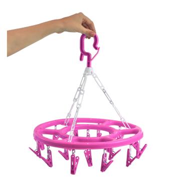 Imagem de Varal Multiuso Com Gancho e 18 Prendedores 34x2cm