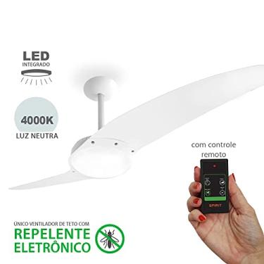 Imagem de Ventilador de Teto Spirit Neevo2 Branco Repelente Controle Remoto - 220V