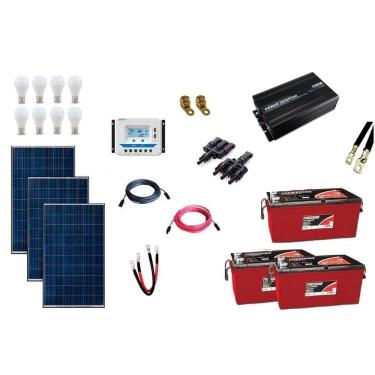 Imagem de Kit Gerador de Energia Solar Off Grid 450Wp