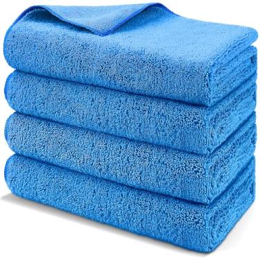 Imagem de HOMEXCEL Toalhas de secagem de carro grandes profissionais de microfibra, pacote com 2, sem fiapos, sem arranhões, toalha de secagem altamente absorvente para carros, SUVs, trailers, caminhões e