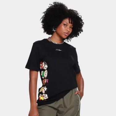 Imagem de Camiseta Cavalera Indie Turma Da Mônica Feminina, Preto, P
