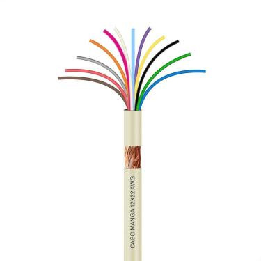 Imagem de Cabo Manga 12X22 Awg - Com Blindagem Bege - 50 Metros