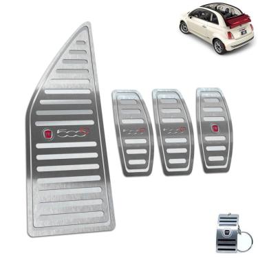 Imagem de Descanso Pedaleira Manual Fiat 500 Cabrio 2012 A 2015 Prata