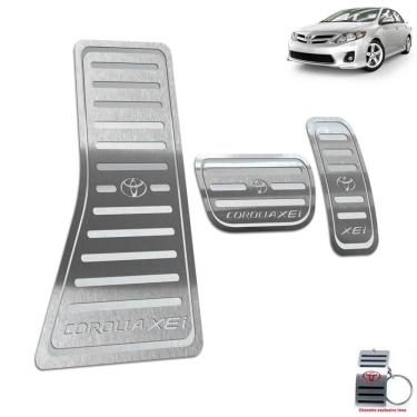 Imagem de Pedaleira Automático Descanso Corolla Xei 2003 A 2013 Prata
