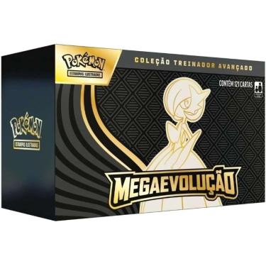 Imagem de Box Treinador Avançado Pokemon Megaevolução 1 Gardevoir Ex Copag 121 Cartas