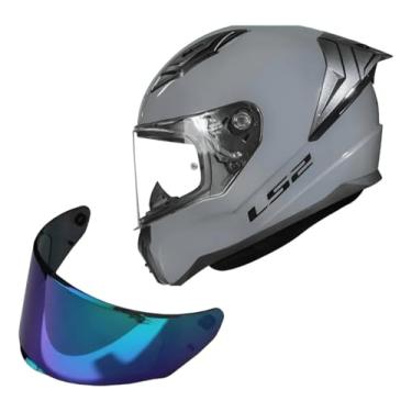Imagem de Kit Capacete Moto Ls2 FF810 Vigo Cinza + Viseira Camaleao (58)