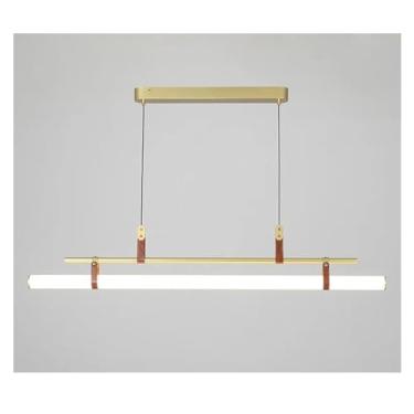 Imagem de Designer - Luzes Pendentes Tubo Longo Vidro Pendente Cozinha Mesa Sala de Jantar Escritório Café Preto Ouro Luminárias Lustre Luminária