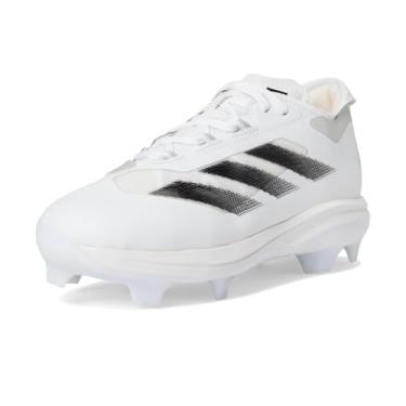Imagem de adidas Tênis de beisebol Adizero Impact para meninos, Branco/preto/cinza claro, 6 Big Kid
