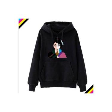 Imagem de Moletom Mulan Moda Feminina Persodesigncl Custom Design - Lightbek Off