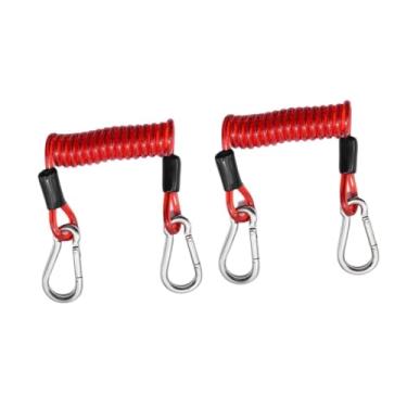 Imagem de menolana Corda de conexão para prancha de surfe, fivela de liberação rápida e resistente, corda de conexão para prancha de remo premium, cordinha de bobina, Vermelho