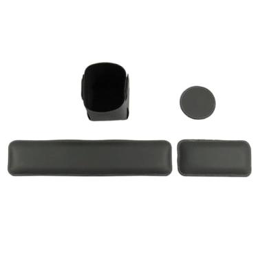 Imagem de Kit Organização para Mesa (4 Peças): Inclui Mouse Pad, Bandeja para Teclado, Suporte para Canetas e Porta Copos (GRAFITE)