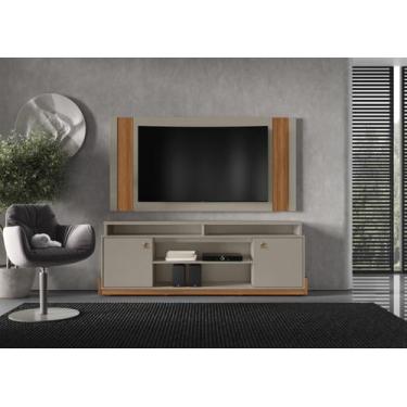 Imagem de Rack e Painel Montana para Sala TV até 65 polegadas Bancada com Rodizi