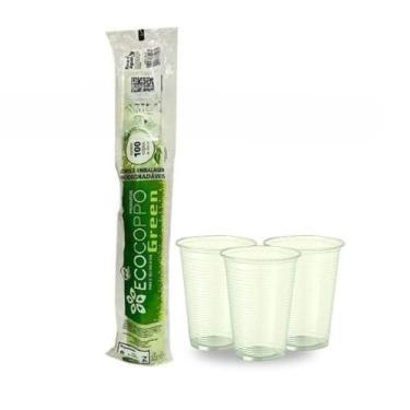 Imagem de Copo Biodegradável 180ml Ecogreen Com 100 Unidades - Copomais