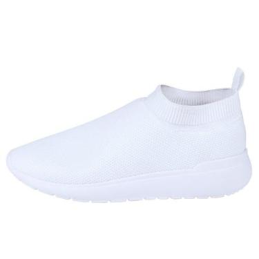 Imagem de Tenis Meia Feminino Calce Facil Respiravel Espumado Caminhada Conforto