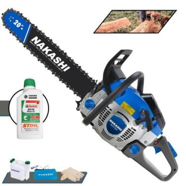 Imagem de Motor Serra À Gasolina Nakashi NCS-650 Motor 2T 65cc Sabre 20' Corrent