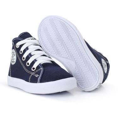 Imagem de Tênis Infantil Menino Menina Cano Alto Frio Star Black Jhons Confortav