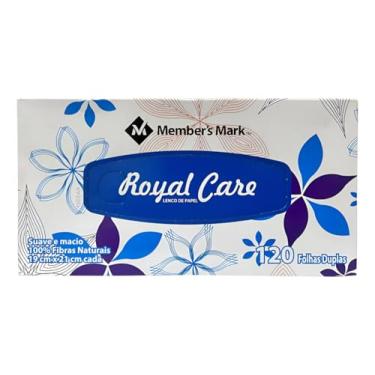 Imagem de Lenço De Papel Macio Suave Descartável Grande Caixa 120 Unid Members Mark