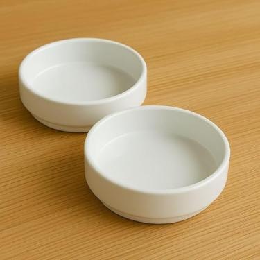 Imagem de Comedouro Gato de Porcelana Branca – Tigela para gato 230ml Pet Elegante, Resistente Ração e Água(2)