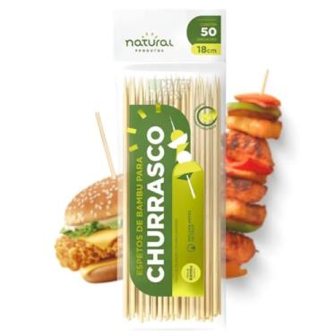 Imagem de 2.500UN ESPETINHO LISO 18CM CHURRASCO ESPETO 100% BAMBU