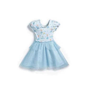 Imagem de MONICA + ANDY Vestido de tule Disney orgânico para bebês, Disney Cinderela, 4 Anos