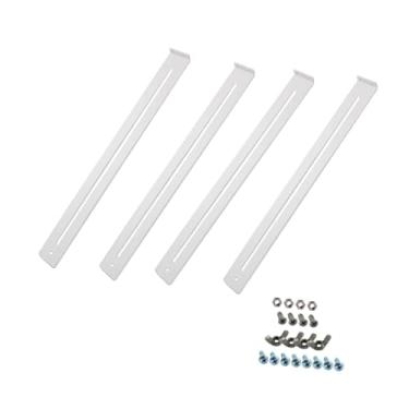 Imagem de Fenteer Kit de reparo de gavetas reforça e repara peças de alta resistência para cômodas de madeira/aglomerado/MDF e acessórios para móveis de aço, 4 Suportes