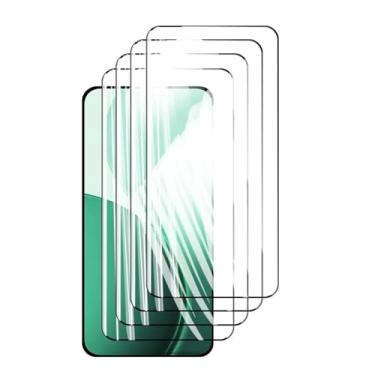 Imagem de Protetores de tela 4PCS, para Oppo Reno 14 Reno14, vidro temperado cristal 9H alumínio de alta qualidade anti-riscos capa amigável impressão digital (preto)