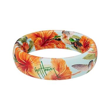 Imagem de Groove Life Guy Harvey Anel de silicone – Anéis de casamento de borracha respirável para homens e mulheres, cobertura vitalícia, design exclusivo, anel de ajuste confortável, 4, Silicone, Sem pedra preciosa