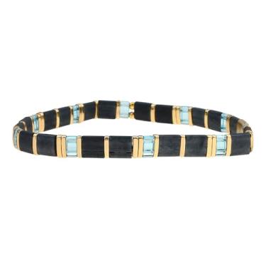 Imagem de KELITCH Novas pulseiras Miyuki Tila Miyuki Tila berloque elásticas joias de amizade empilháveis para mulheres, bracelet, conta tina