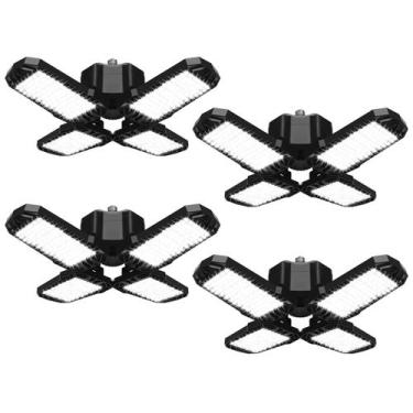 Imagem de Lâmpada LED de garagem AUDLES 150W 15000LM 6500K, pacote com 4 painéis