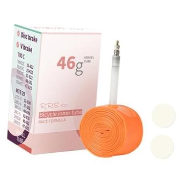 Imagem de harayaa Câmara de ar para bicicleta com válvula, a furos, pneu sobressalente de TPU para bicicleta com remendos para reparo e manutenção, Style D