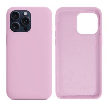 Imagem de Capinha Compatível com iPhone 15 Pro Max Silicone Aveludada - GCM CASE
