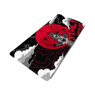 Imagem de Mouse Pad XL Naruto Uchiha Itachi Anime Cool Red Moon Para Jogos Tapet