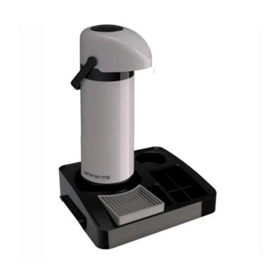 Imagem de Kit Bandeja de Café Organizadora Garrafa Térmica 1L Verona Cantinho Ca