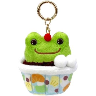 Imagem de Nakajima Corporation Frog Pickles Retro Cafe Mascot, Matcha Anmitsu 211026-25 H8 x W7.5 x D6.5 cm