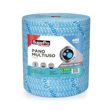Imagem de Pano Absorvente Multiuso de 35g, Rolo de 27cm x 240m, Cor Azul, SuperPro Bettanin