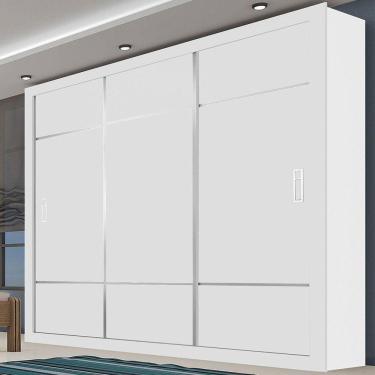 Imagem de Guarda-roupa Lotse Sem Espelho Branco Carioca Móveis Branco