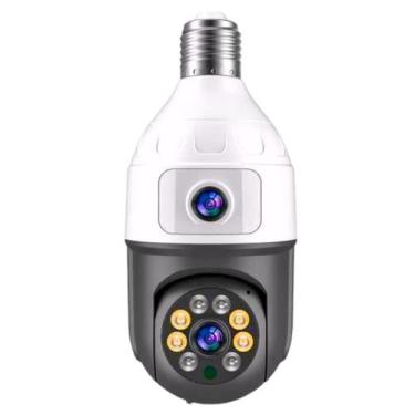 Imagem de Câmera Lâmpada IP 360g Dupla Imagem IP44 Wifi Ptz 1080 Hd Visão Noturn