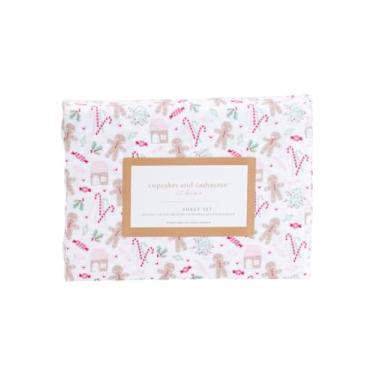 Imagem de cupcakes and cashmere Conjunto de lençóis de Natal e inverno (petiscos de Natal, King)