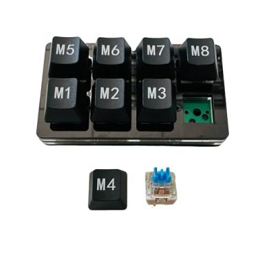 Imagem de PQIQP Teclas mecânicas substituíveis para teclado de memória externa IC-705 IC-7610 preto